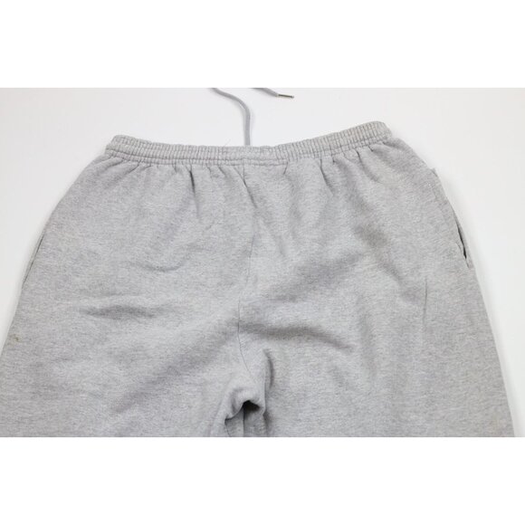 Vtg 90s Starter Mens Medium Distressed Cuffed Sweatpants Joggers Heather Gray - Picture 11 of 15